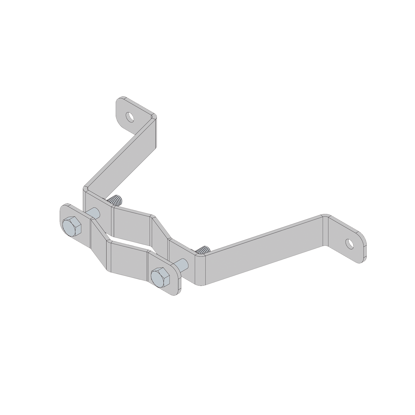 SMRP-HL1 - Herraje de Pared Liviano (1 pza) para Sujeción de Mástil  1" a 1-3/4".