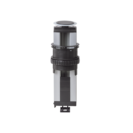 SM-TORR5M-AUT - Teleblock Simon K45 para Voz, Datos, Multimedia o Contactos El�ctricos / Capacidad para 5 M�dulos K45 / Apertura Autom�tica con Tapa Abatible / Instalaci�n en Mobiliario de Oficina o Comercial / (KTLE205CY)