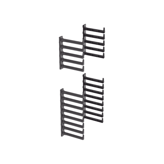 SN25F Kit de Dedos Para Organizador de Cables, Para Uso con Gabinetes de 42 o 45 UR, Tipo S o Tipo N, 6.8 in de Ancho, Color Negro