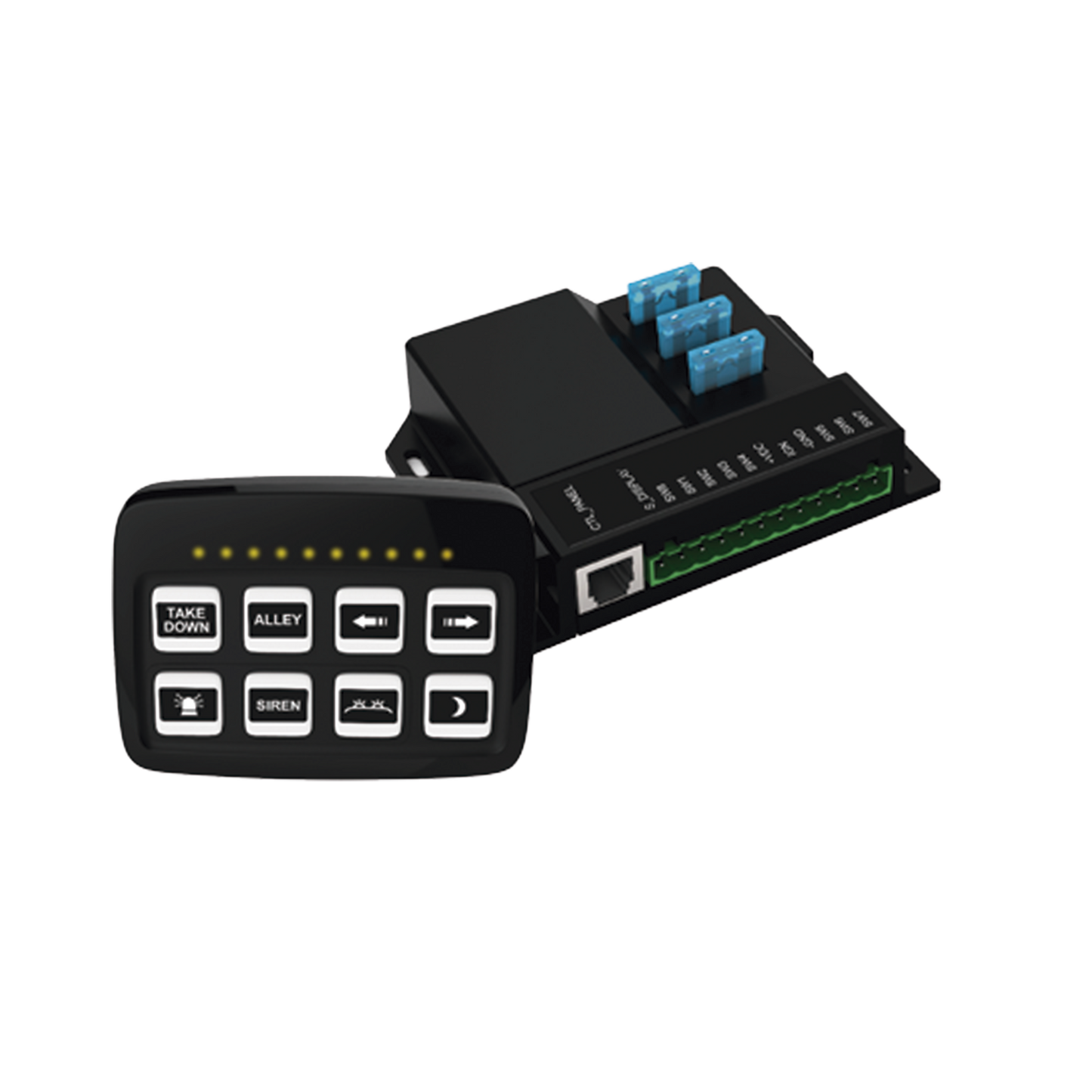 SP03 - Controlador Universal de 8 interruptores, 12-24 Vcd con Montaje Fijo y de Succión