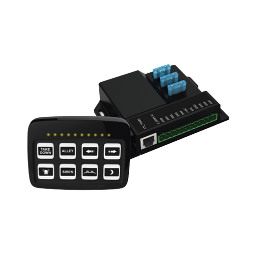 SP03 - Controlador Universal de 8 interruptores, 12-24 Vcd con Montaje Fijo y de Succión
