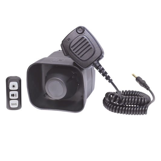 SP32 - Sirena/Bocina Compacta Para Motocicleta de 30 Watts, Incluye Controlador y Microfono