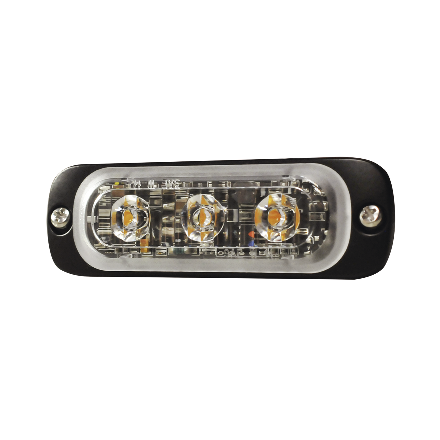 SP3B - Luz Auxiliar de 3 LED, Azul, SAE, 12-24 Vcd, Lente transparente