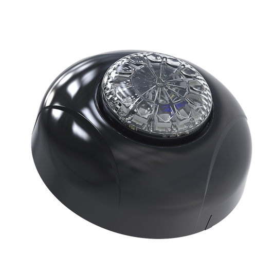SPF12W - Estrobo Oculto de 12 LED, Brida negra, 12 Vcd, Clara, Lente transparente