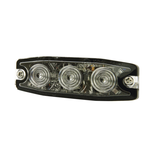 SPL3A - Luz Auxiliar de 3 LED, ámbar, SAE Clase I, Lente transparente
