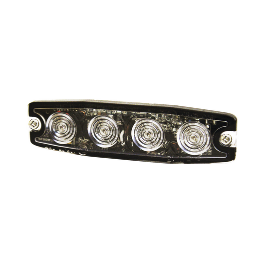 SPL4A - Luz Auxiliar de 4 LED, ámbar, SAE Clase I, Lente transparente
