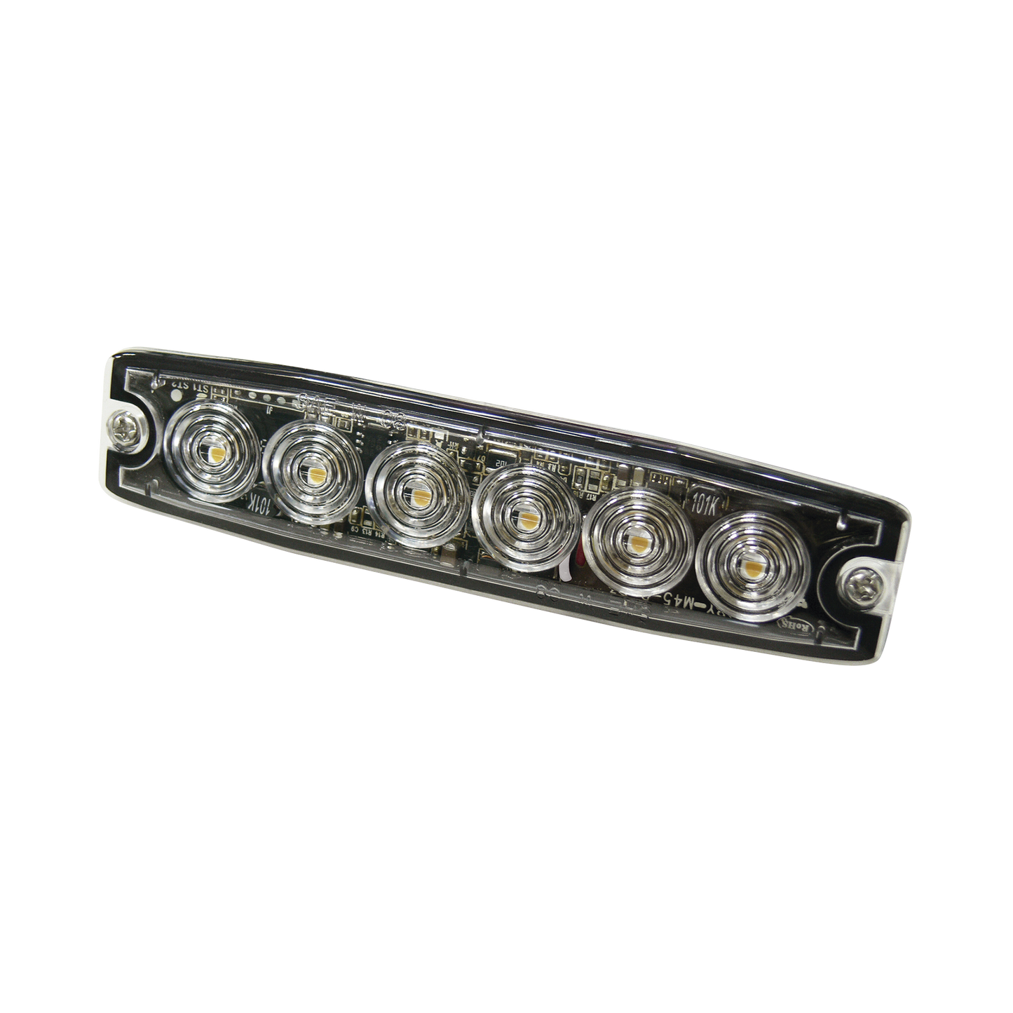 SPL6A - Luz Auxiliar de 6 LED, ámbar, SAE Clase I, lente transparente