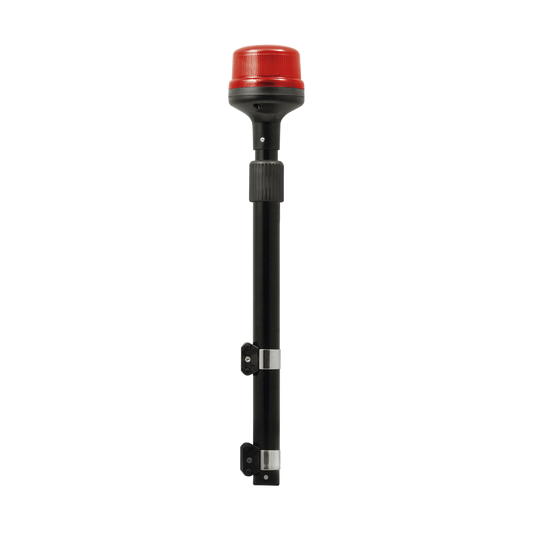 SPT16R - Luz Telescópica para Motocicletas, 8 LED, Roja, SAE Clase I