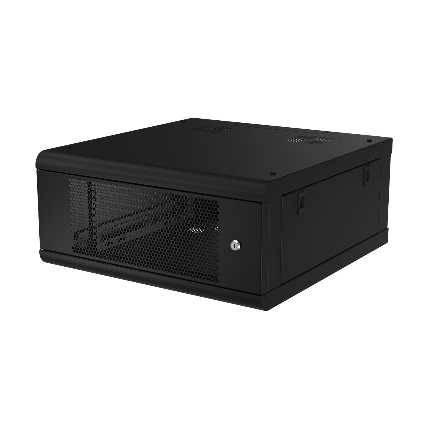SR-1904-GN2P - Gabinete de Pared con Puerta Perforada, 635mm de Profundidad, 4U Rack de 19 in, Acero Reforzado