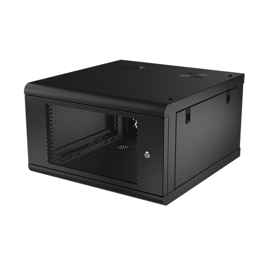 SR-1906-GN2P - Gabinete de Pared con Puerta Perforada, 635mm de Profundidad, 6U Rack de 19 in, Acero Reforzado