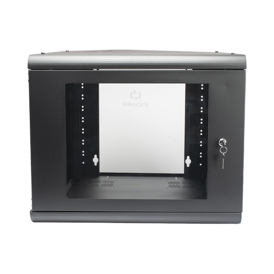 SR-1909-GN2G - Gabinete de Pared 9U de 635 mm de Profundidad, Rack de 19 in en Acero Reforzado: Compacto y Resistente para Soluciones Profesionales