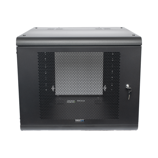 SR-1909-GN2P - Gabinete de Pared con Puerta Perforada, 635mm de Profundidad, 9U Rack de 19 in, Acero Reforzado