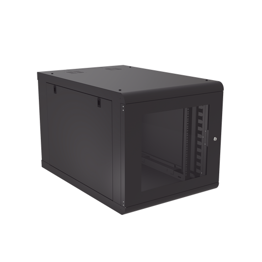 SR-1912-GN2DG - Gabinete de Pared 12U de 1027 mm de Profundidad: Máxima Profundidad y Protección en Acero Reforzado, Ideal para UPS y Servidores de 19"