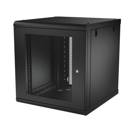 SR-1912-GN2P - Gabinete de Pared 12U de 635 mm de Profundidad, Rack de 19 in en Acero Reforzado: Compacto y Resistente para Soluciones Profesionales