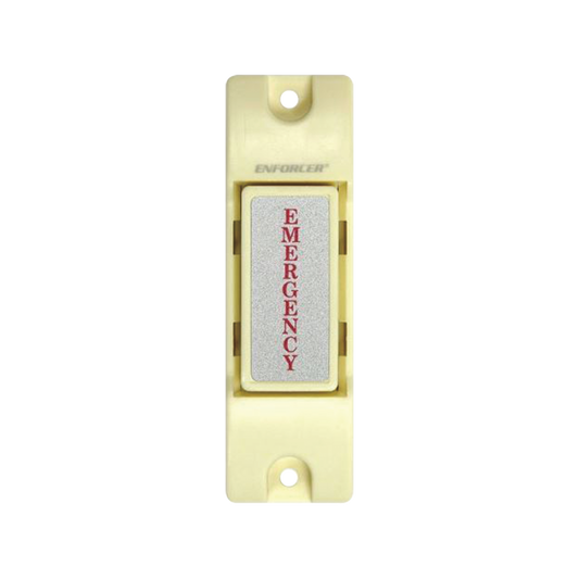 SS-075CQ - Botón de Emergencia / Botón de Pánico /  Ideal como botón de pánico / Montaje de Superficie / Relevador NC/NO Momentáneo /  Uso con Sirenas y Estrobos / Ideal para Control de Acceso