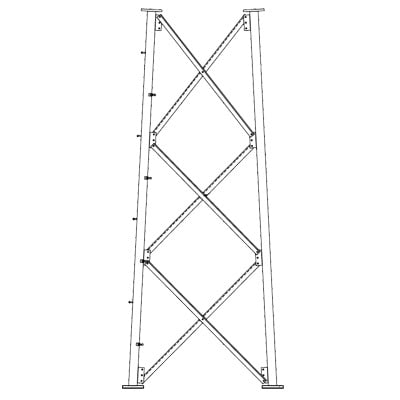 SSV11N332 Sección 11 Base para Torre Autosoportada línea SSV (Código de Fábrica: 11N332)