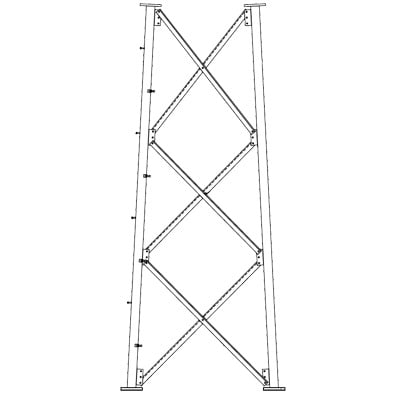 SSV9NH Sección 9 Intermedia para Torre Autosoportada línea SSV (Código de Fábrica: 9NH)