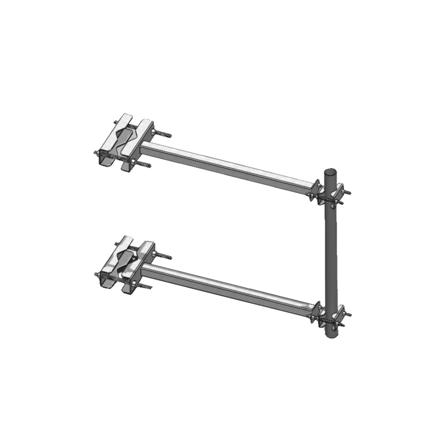 STAB-L1 Brazo Lateral  para Torre Autosoportada, Tubo de  2 Ced. 30 X 60 cm, Sep. 60 cm.