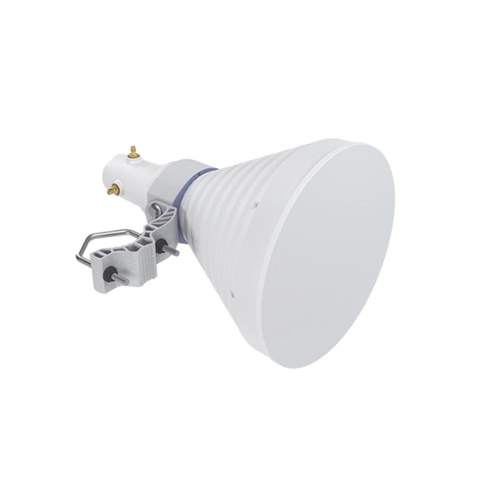 STH-30-USMA Antena Sectorial Simétrica Starter Horn de 30º, 5150 - 5950 MHz, ganancia de 18 dBi, conexión RP-SMA