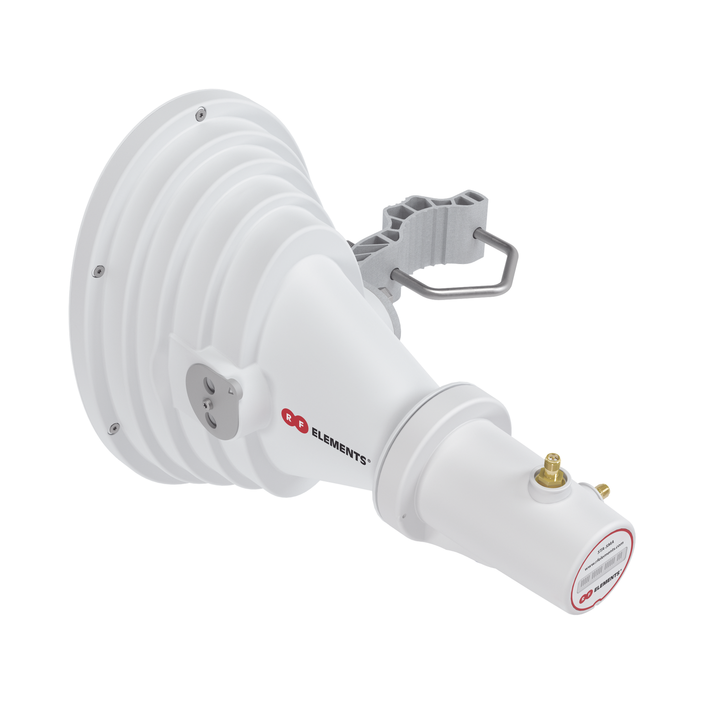 STH-A45-USMA - Antena Sectorial Asimétrica Starter Horn de 45º, 5150 - 5950 MHz, ganancia de 17 dBi, conexión directa con radios IS-5AC, PS-5AC y IS-M5, conexión RP-SMA