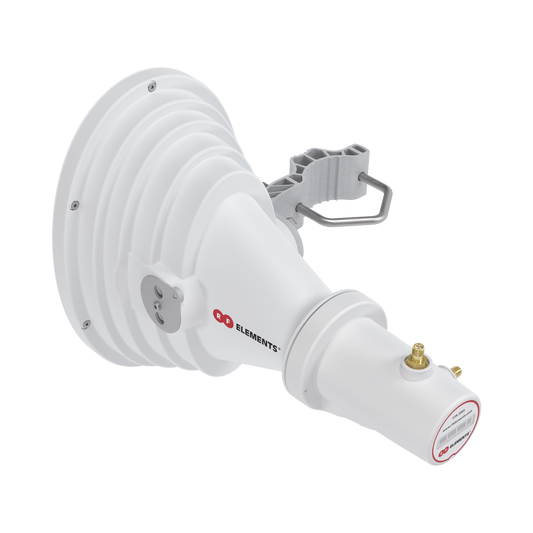 STH-A45-USMA - Antena Sectorial Asimétrica Starter Horn de 45º, 5150 - 5950 MHz, ganancia de 17 dBi, conexión directa con radios IS-5AC, PS-5AC y IS-M5, conexión RP-SMA