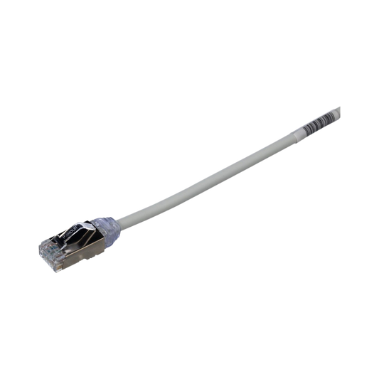 STP28X1MIG - Patch Cord Cat6A, Diametro Reducido 28 AWG, Blindado S/FTP, CM/LS0H, 1 Metro (3.28 Pies), Color Gris