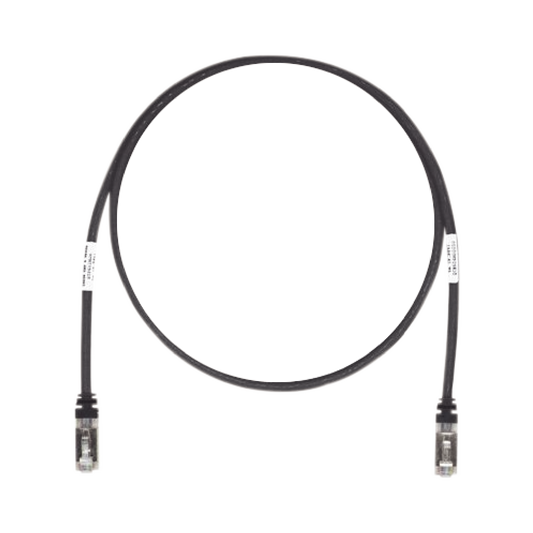 STP6X7BL - Patch Cord Cat6A, Blindado S/FTP, CM/LS0H, 2.13 Metros (7 Pies), Color Negro