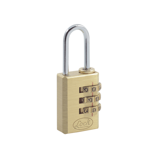 SYS-10CA - Candado de Latón de Combinación Maletero Programable/ Medida 20 mm / Nivel de seguridad 3 / Discos Programables.