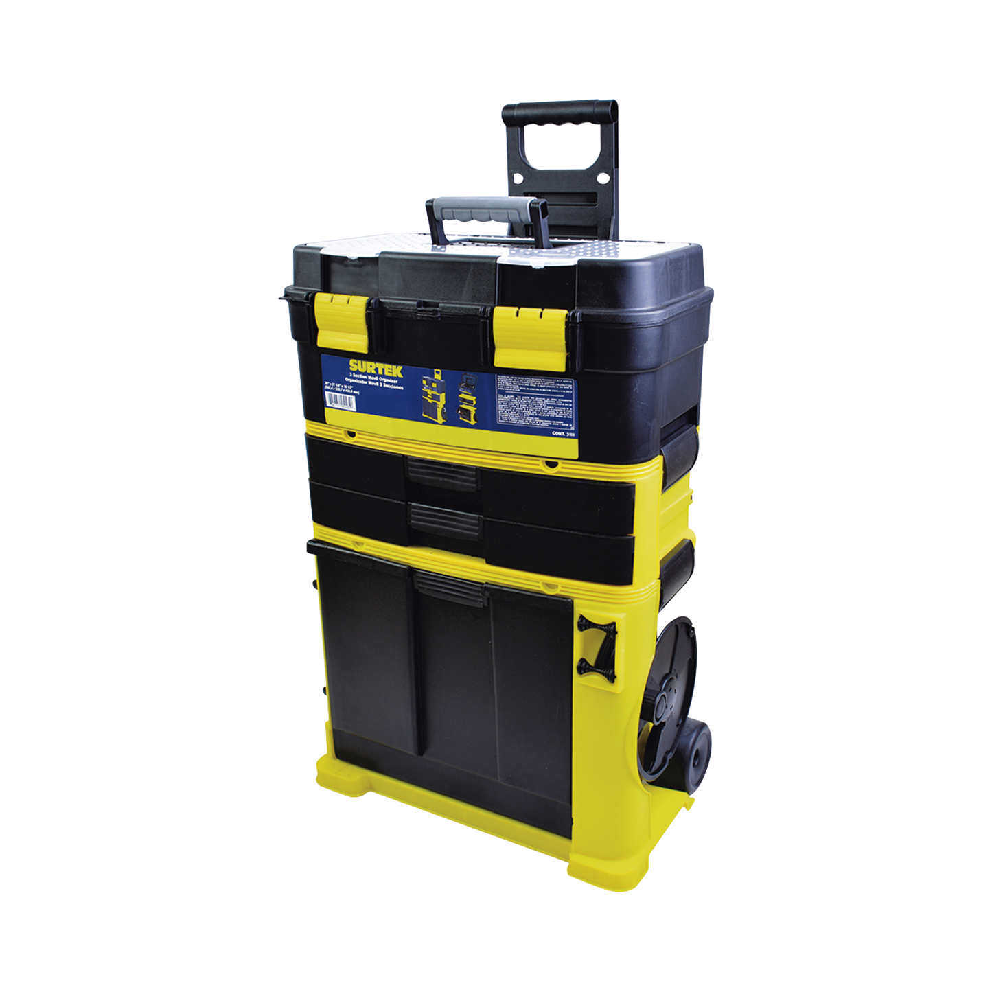 SYS-125105 - Organizador móvil 3 secciones plástico