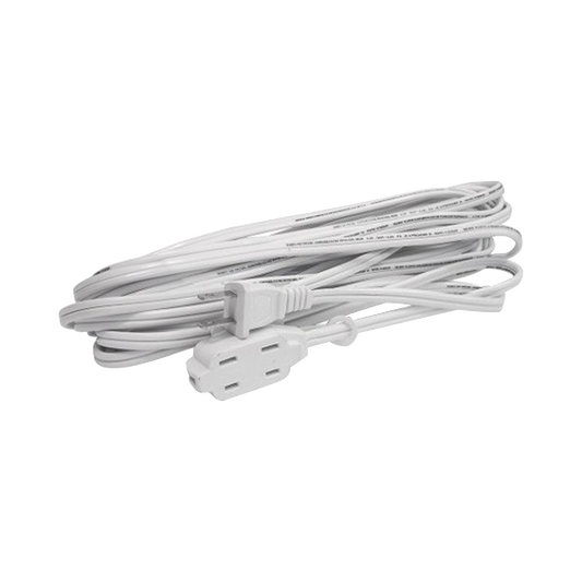 SYS-136141 Extensión Eléctrica Doméstica de 3 metros / 127 V CA 8 A Máximo / Color Blanco.