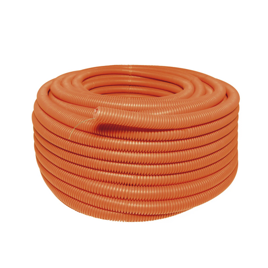 SYS136853 - Manguera Poliducto Corrugado 3/4" x 50 m, Con Guía, Polietileno Alta Densidad HDPE, Resistente a Intemperie.