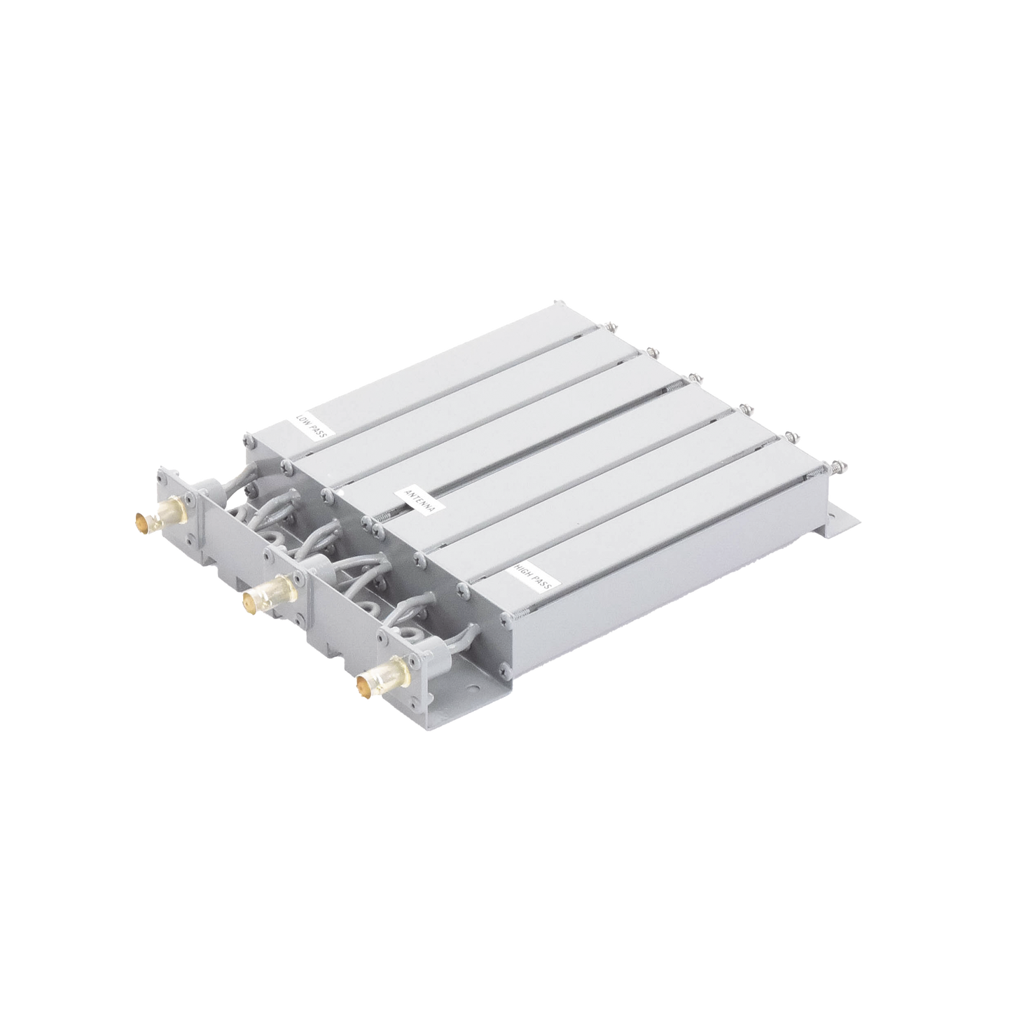 SYS-4533-3PV2 - Duplexer SYSCOM Modificado en UHF, 6 Cav. 470-490 MHz, 50 Watt, 5 MHz Sep. Rechazo de Banda, BNC Hembras.
