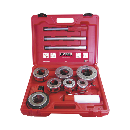 SYS-851 - Juego de Tarraja de dados para tubo 1/2" - 2" NPT 9 piezas