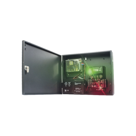 SYSCA-4R-4D C3400 Panel de Control de Acceso para 4 Puertas / Fácil Administración / 30,000 Tarjetas / Incluye Gabinete y Fuente de Alimentación 12Vcc/3A / Software GRATIS