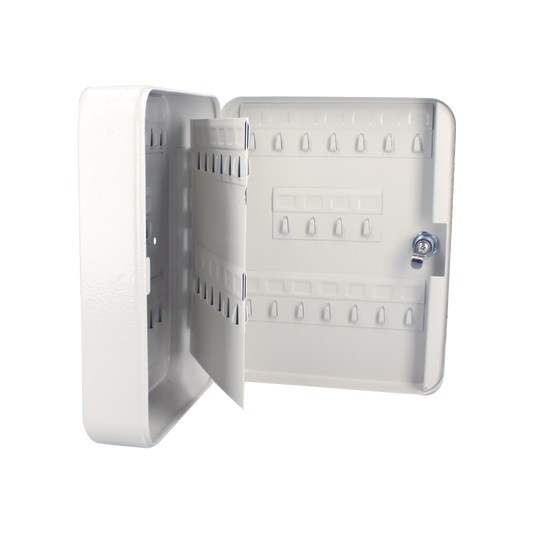 SYS-CLL-36 Caja para llaves con capacidad para 36 llaves/ Medidas 160 x 200 x 75 mm (ancho x alto x profundidad)/Fabricada en acero/ Cerradura con llave.