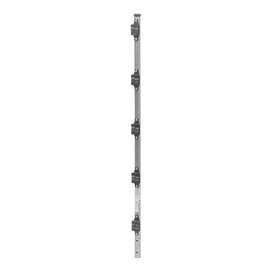 SYS-POST-3-R2 Poste de Paso de 1m para Cerca Electrificada de Tubo Galvanizado cal. 18 de 1Diam. con 5 Aisladores Instalados.