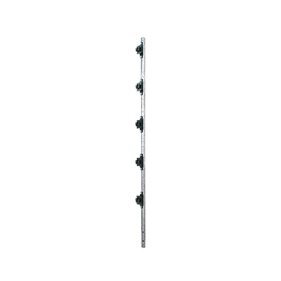 SYS-POST-3 - Poste de Paso de 1.2m para Cerca Electrificada.Tubo Galvanizado cal. 18 de 1"Diam. con Tapón y 5 Aisladores Instalados.