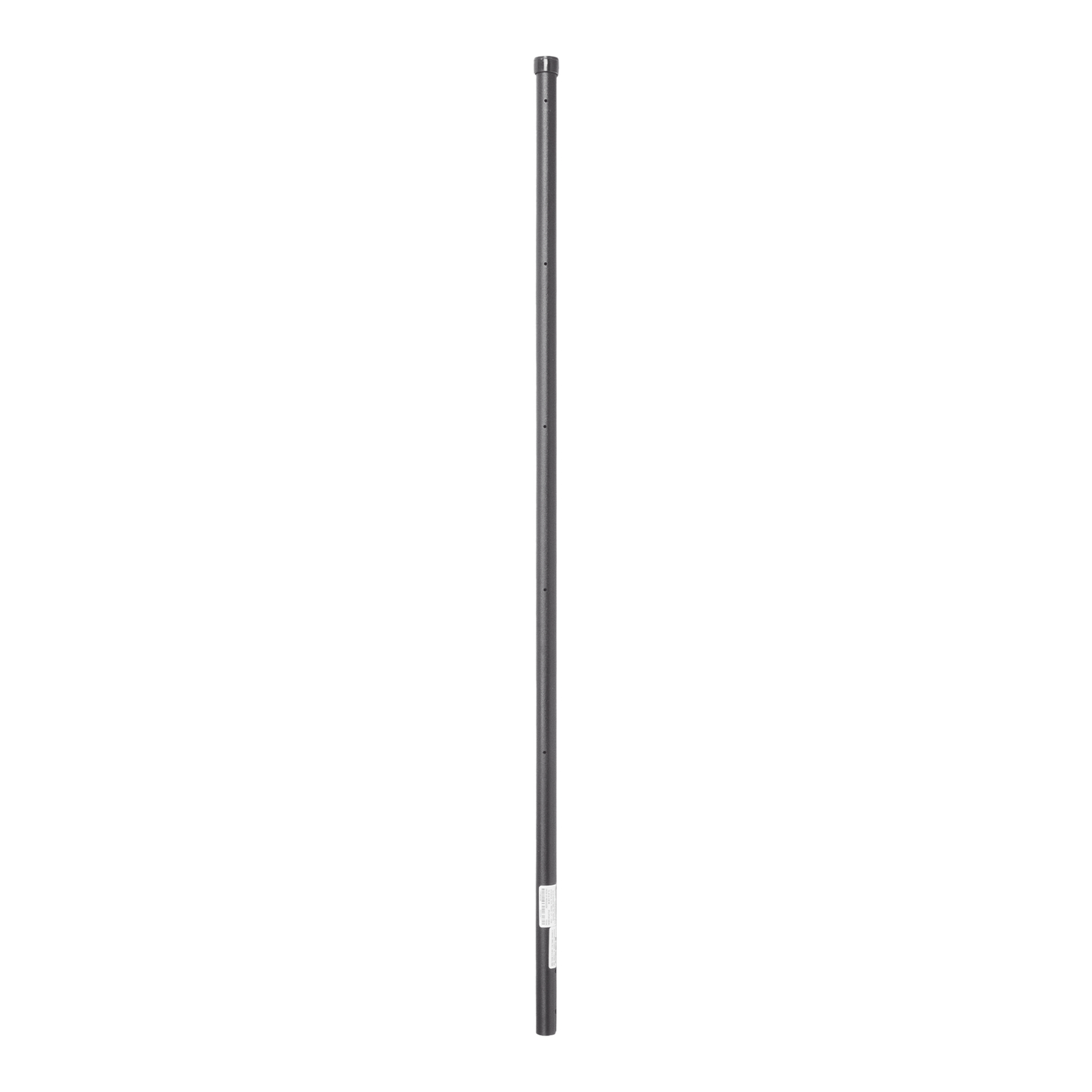 SYS-POST-4B - Poste de Esquina Negro de 1.2m para Cerca Electrificada de Tubo Galvanizado cal. 18 de 1"Diam. para 5 Aisladores (No incluidos).