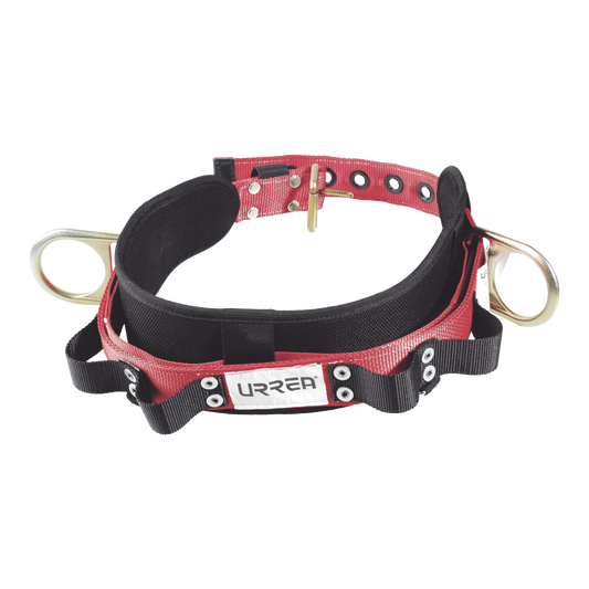 SYS-USC01M Cinturón para liniero, talla 40, con bandas para porta herramientas y dos anillos tipo D.