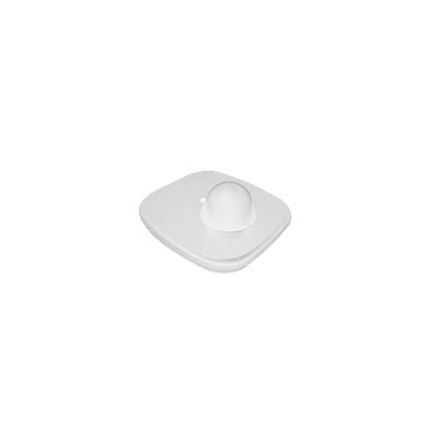 T001/B Paquete de 100 Tags RF Para Ropa, Tipo Mini Square, Color Blanco