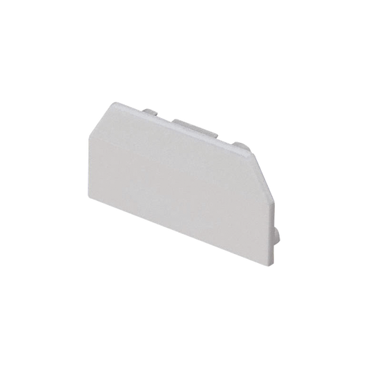T45ECIW - Tapa Final, para uso con canaleta T45, Material PVC Rígido, Color Blanco Mate