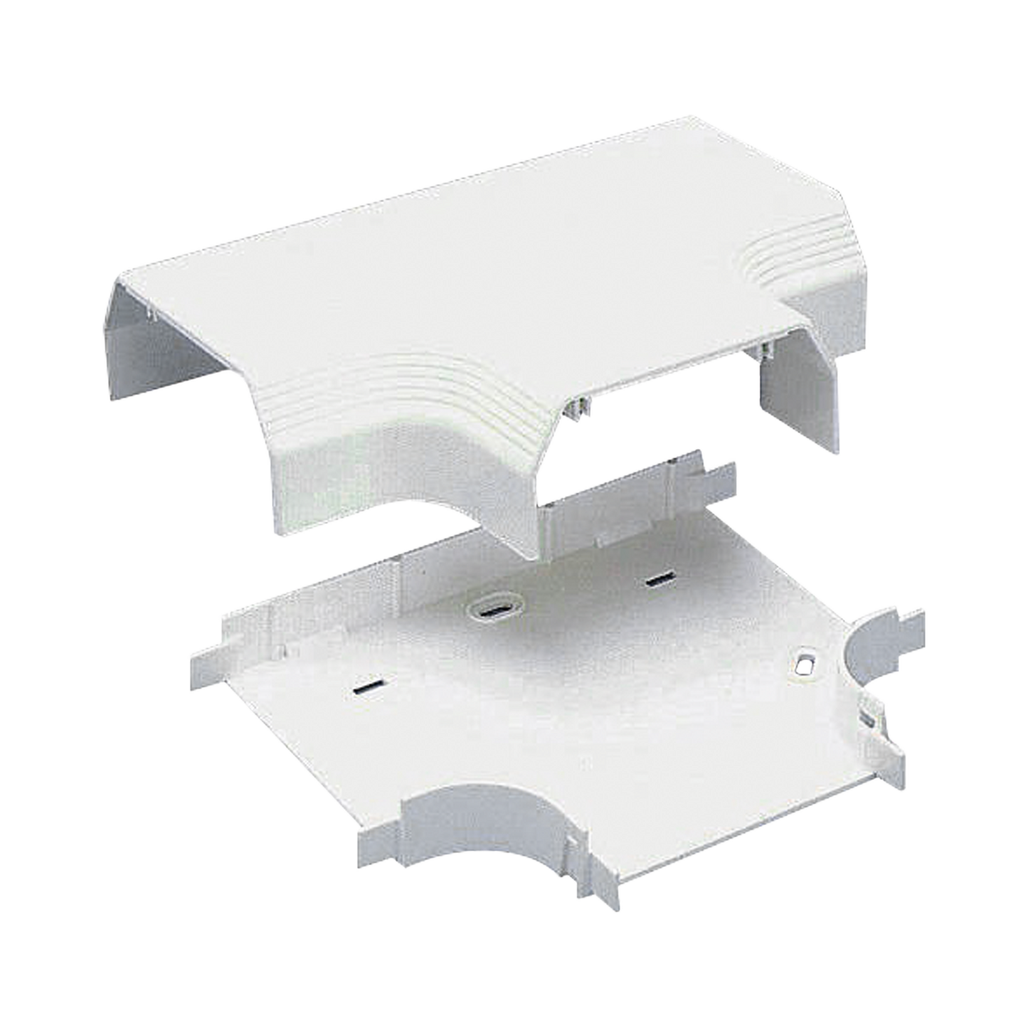 T70TIW - Accesorio en "T", para uso con canaleta T70, Material PVC Rígido, Color Blanco Mate