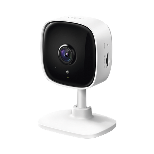 TAPOC100 Cámara IP Wi-Fi para hogar, 2 megapixel, audio doble vía, visión nocturna, notificación Push, acepta memoria Micro SD de para grabación.