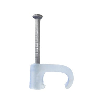 TC-3X5 - Grapa para cable plano de 3mm color transparente (100pzs)