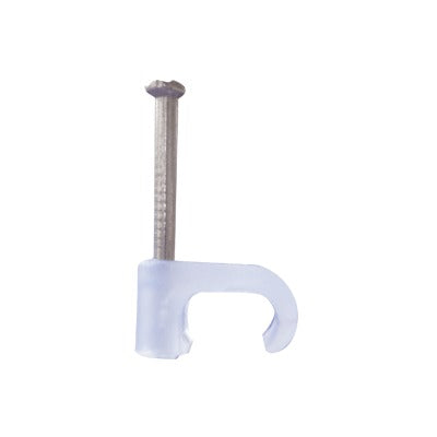 TC-4X6 - Grapa para cable plano de 4mm color transparente (100pzs) (3208-00100)
