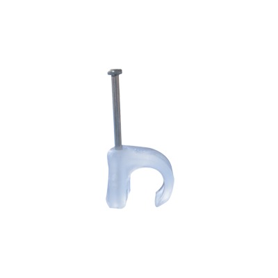 TC-57 - Grapa para cable redondo de 5mm color transparente (100pzs) (3102-00100)