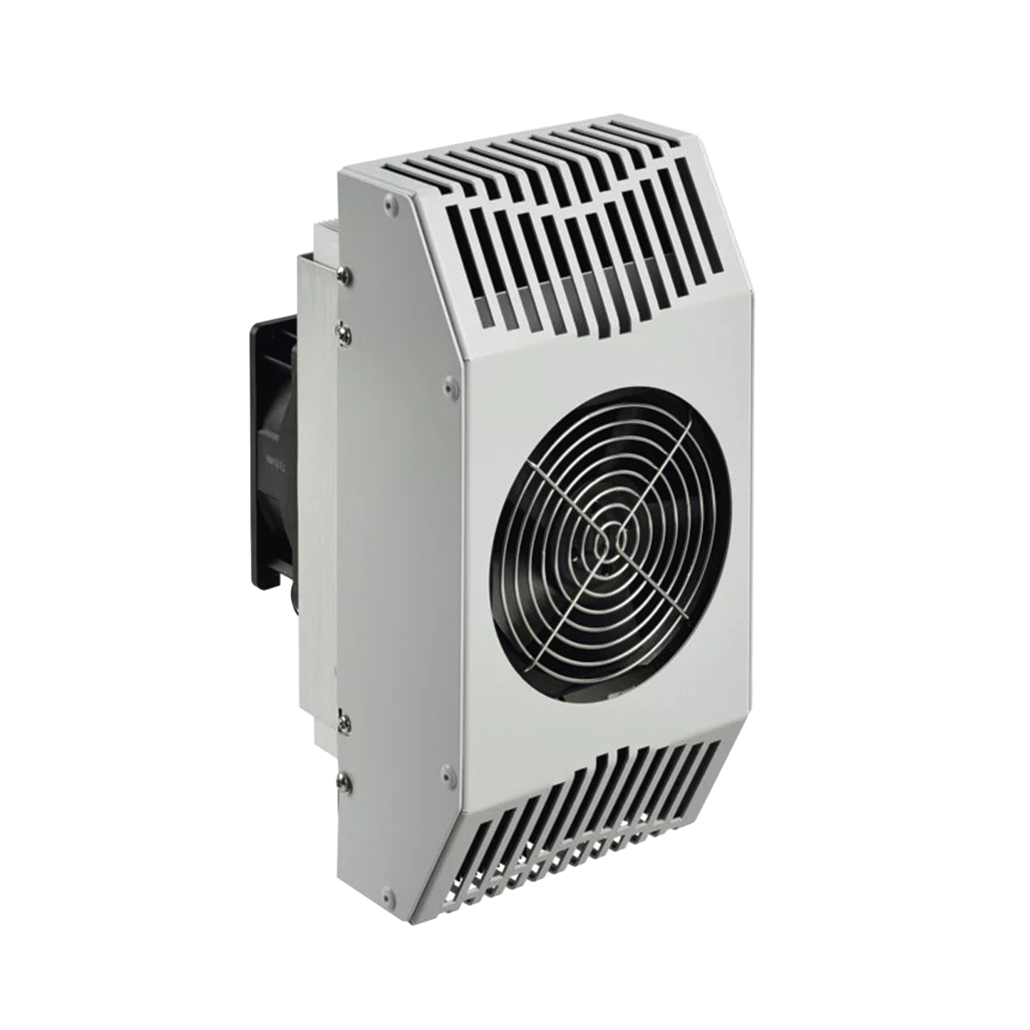 TE090624010 - Refrigerador Termoeléctrico / 24V DC / 52W (178 BTU/h) / Interiores y exteriores / Efecto Peltier / Enfriamiento y Calentamiento / Acero Gris RAL 7035 / Montaje Vertical-Horizontal / -40°C a 55°C (-40°F a 131°F)