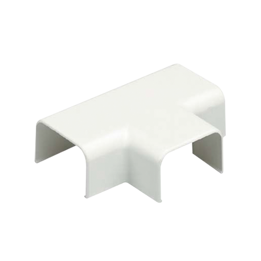 TF10IW-X - Accesorio en "T", para uso con canaleta LD10, material ABS, Color Blanco Mate