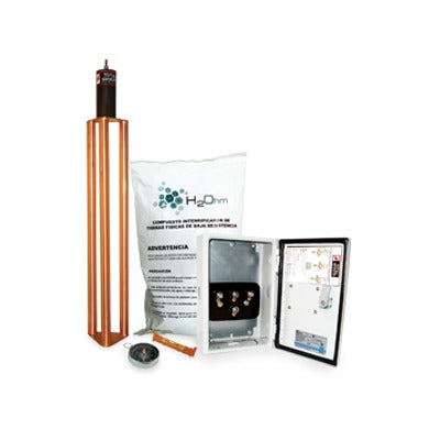 TG-70K - Kit de puesta a tierra de 70 A con Electrodo, Filtro, Acoplador y Compuesto H2Ohm.