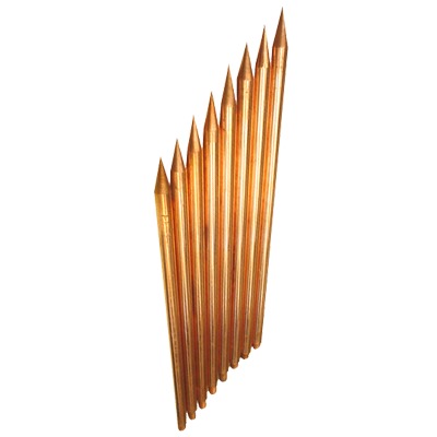 TG-VAR-1058 - Varilla de Acero con Recubrimiento de Cobre Diámetro 5/8" de 1 m de Largo